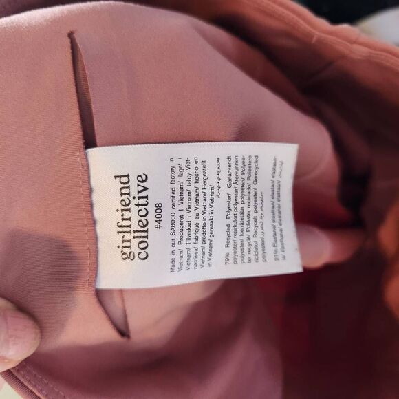 Girlfriend Collective #4008 Compressive High-Rise Leggings Rose Brown Small - Picture 10 of 11